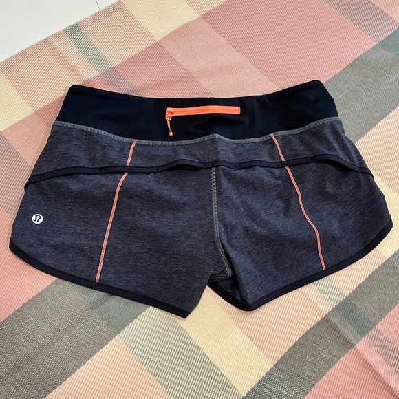 NWT! Rare Lululemon Speed Short Heathered Black - Picture 3 of 8